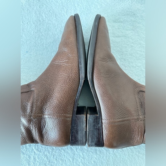 Tory Burch Leather Julian Logo Plaque womens tall Riding Boots‎ size 11 - Picture 12 of 14